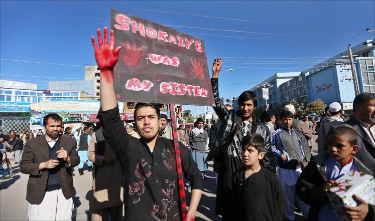 تظاهرة للهزارة في كابول لحرمانهم من مشروع كهربائي