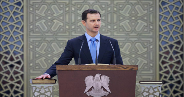 الأسد يلقي خطابًا في مجلس الشعب الجديد