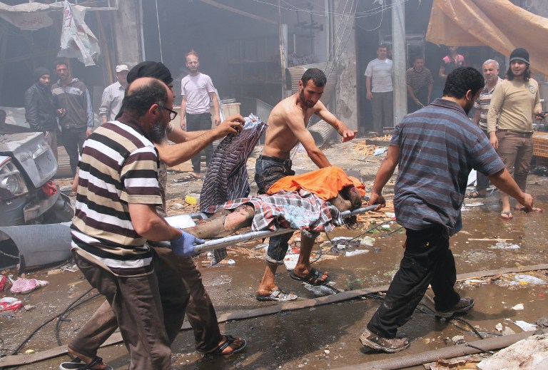 مقتل 21 مدنيا في غارات على مدينة ادلب