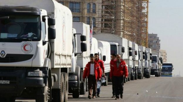 الامم المتحدة تأمل بادخال مساعدات إلى حي الوعر في سوريا