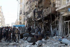 قصف روسي عنيف على حلب وسط اشتباكات عنيفة