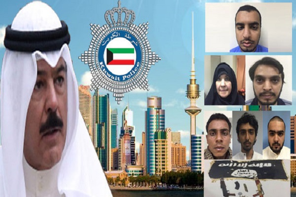 وزير الداخلية الكويتي وصور المتورطين (القبس)