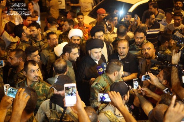 الصدر يتحدث من ساحة التحرير عن تظاهرته المليونية