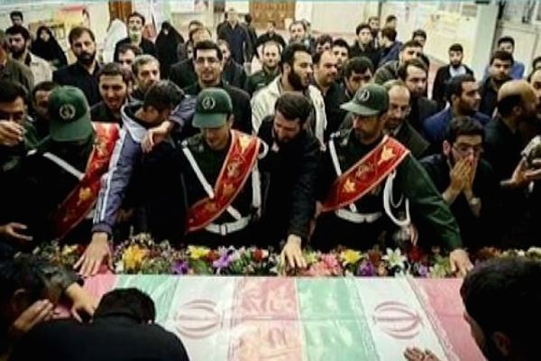 الحرس الثوري الايراني يشيع قتلاه في العراق