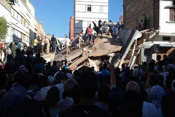 مقتل شخص وإصابة 22 جراء انهيار مبنى بالدار البيضاء