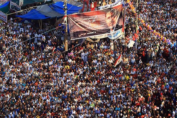 جانب من اعتصام رابعة في مصر
