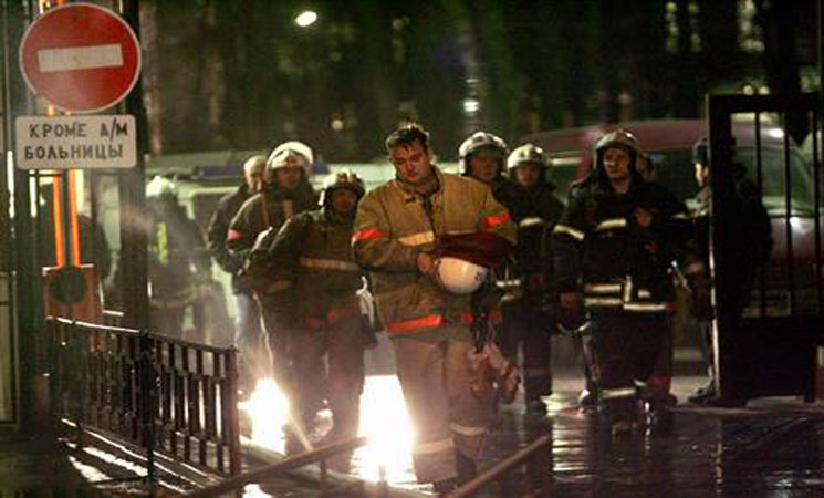 16 قتيلا بحريق مستودع في موسكو