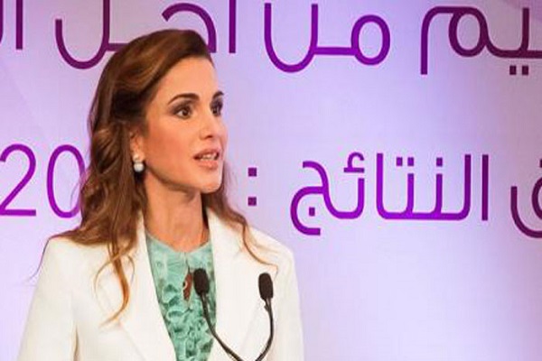 الملكة رانيا العبدالله تلقي كلمتها الجريئة