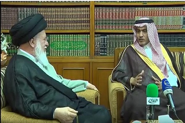 حسين الصدر مع السفير السعودي في العراق