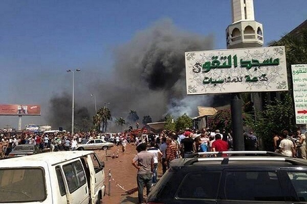 مسجد التقوى لحظة الانفجار