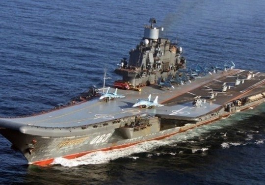 روسيا ترسل حاملة طائرات الى البحر المتوسط