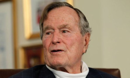جورج بوش الاب خرج من العناية الفائقة
