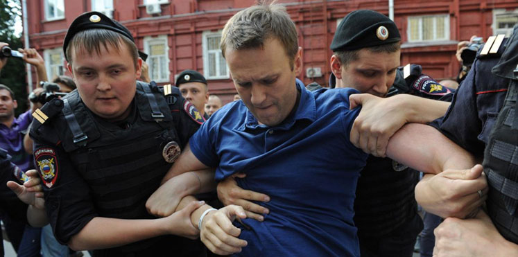 الحكم على المعارض الروسي نافالني بالسجن 20 يومًا