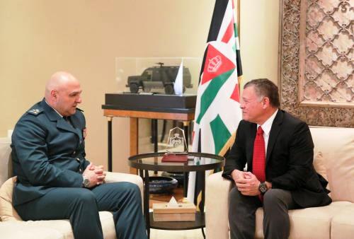عبدالله الثاني يحادث قائد الجيش اللبناني