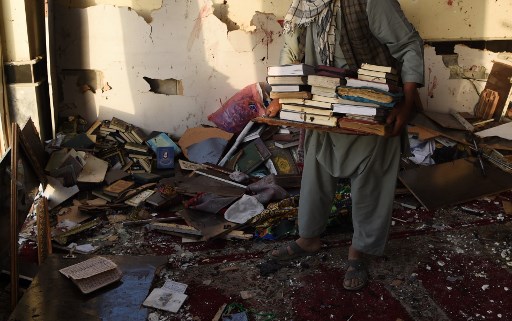 ارتفاع حصيلة الهجوم على مسجد الشيعة في كابول الى 56 قتيلا