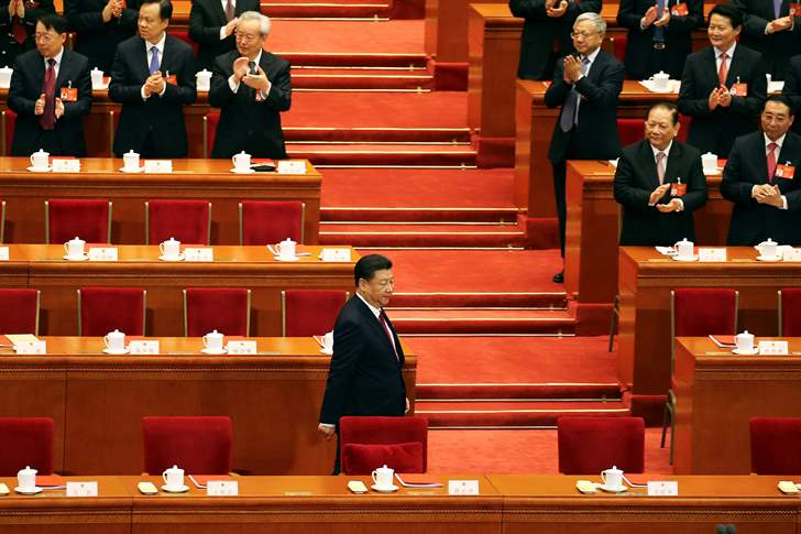 افتتاح المؤتمر العام للحزب الشيوعي الصيني لتجديد ولاية الرئيس شي