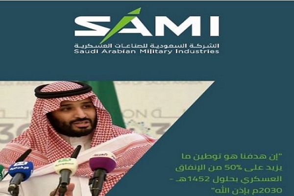 الأمير محمد بن سلمان خلال إطلاق الشركة السعودية للصناعات العسكرية في مايو الم