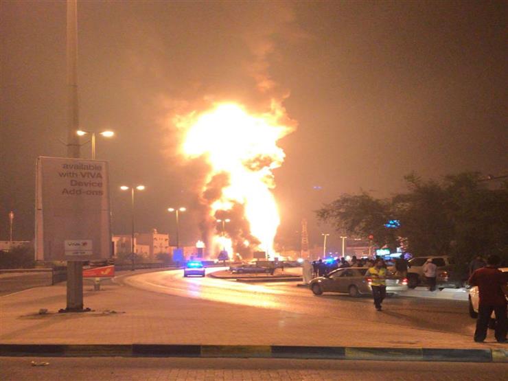 حريق في انبوب نفط قرب المنامة
