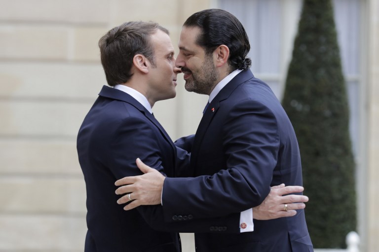 الرئيس الفرنسي يستقبل سعد الحريري في قصر الإيليزيه