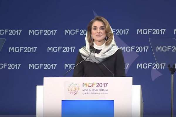 الملكة رانيا: العرب بحاجة إلى تكنولوجيا لها قلب