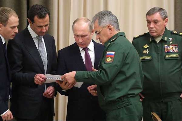 بوتين عرّف بشّار بالجنرالات الذين أنقذوا سوريا