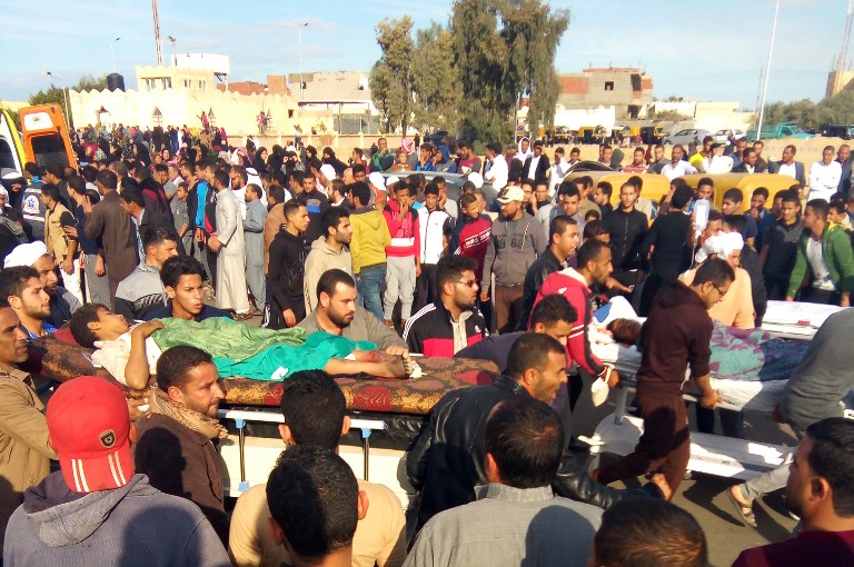حصيلة الهجوم على مسجد سيناء ترتفع إلى 305 قتلى