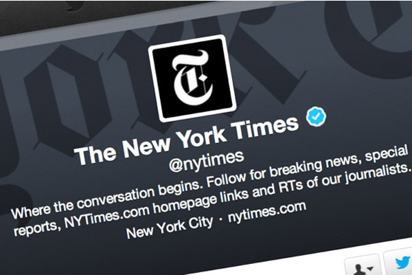 تويتر يجمد حساب نيويورك تايمز «لتحريضه على الكراهية»