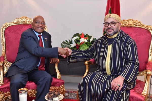ملك المغرب يلتقي رئيس جنوب أفريقيا بعد قطيعة طويلة