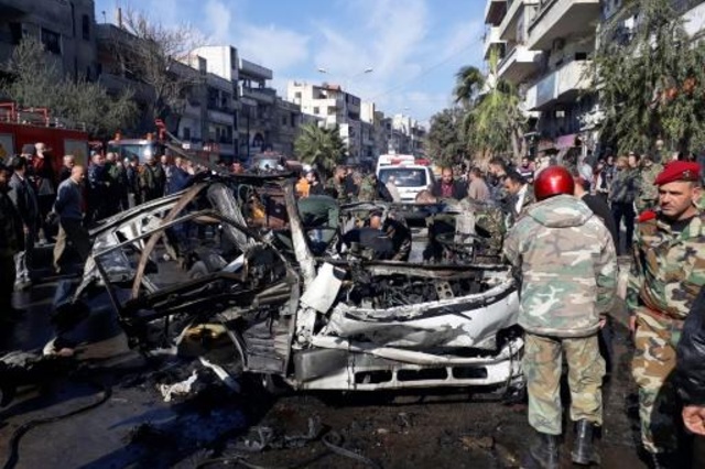 ثمانية قتلى في تفجير تبناه داعش في حمص