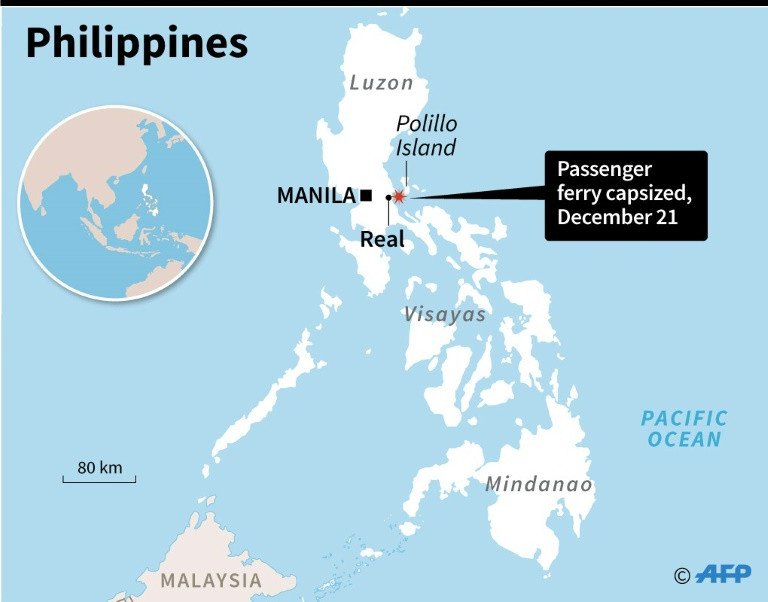 غرق عبارة تقل 251 شخصا في الفيليبين وسقوط ضحايا