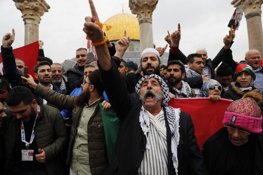 تظاهرة في الاردن رفضا لقرار ترمب بشأن القدس