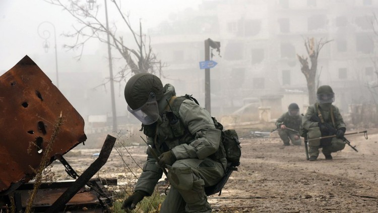 مقتل أربعة جنود روس بانفجار عبوة يدوية الصنع في سوريا