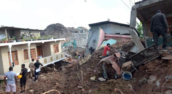 ارتفاع حصيلة ضحايا انهيار جبل النفايات في سريلانكا