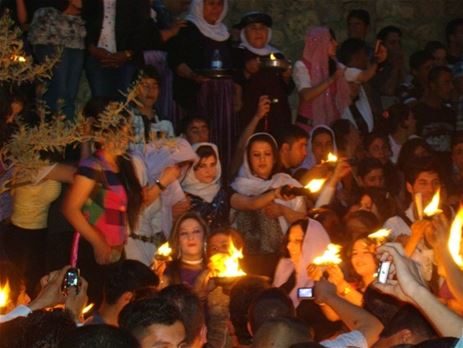 أيزيديون يحتفلون بعيد رأس السنة في شمال العراق
