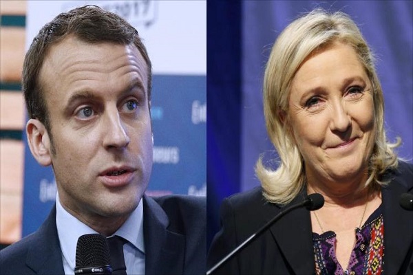 ماكرون ولوبان في طليعة الدورة الاولى من الانتخابات الفرنسية