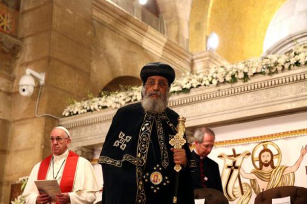 بابا الفاتيكان يختتم اليوم زيارته لمصر