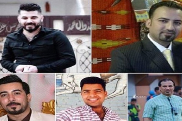 عدد من الجامعيين العراقيين المختطفين من ناشطي الاحتجاجات