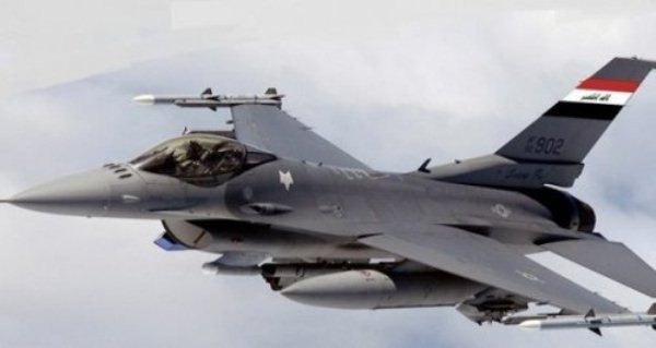 طائرة أف 16 العراقية تهاجم أهداف داعش