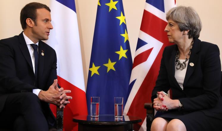 ماكرون يؤكد لماي على أهمية التعاون الأوروبي بعد اعتداء لندن