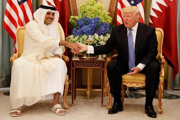 ترمب غير متعاطف مع قطر