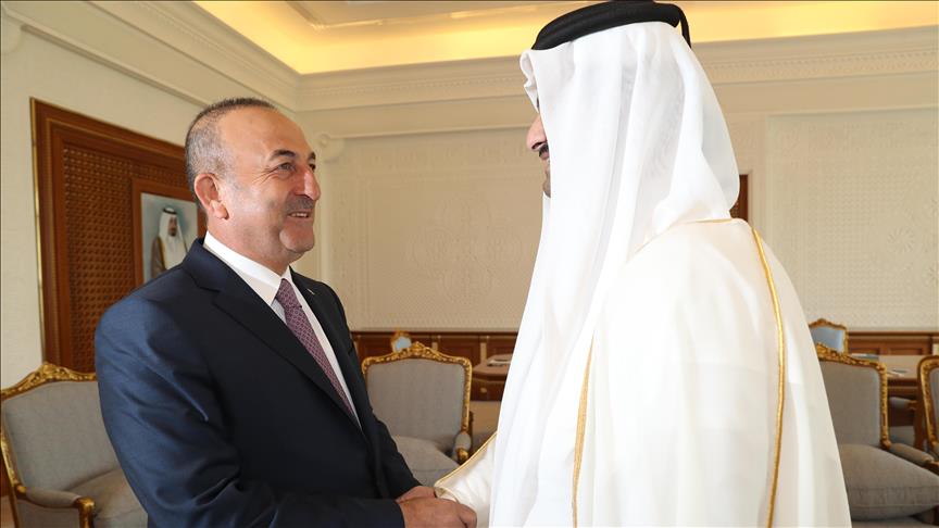 وزير خارجية تركيا يصل إلى قطر