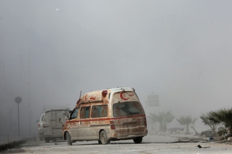 إصابة شخص إثر تعرض قافلة مساعدات لاطلاق نار في ريف دمشق