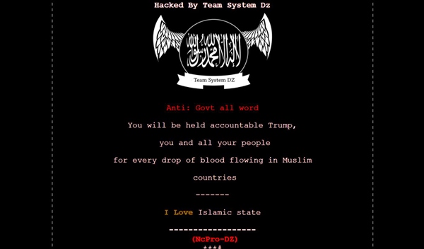 قرصنة مواقع حكومية في ولايتين أميركيتين برسائل مؤيدة لداعش