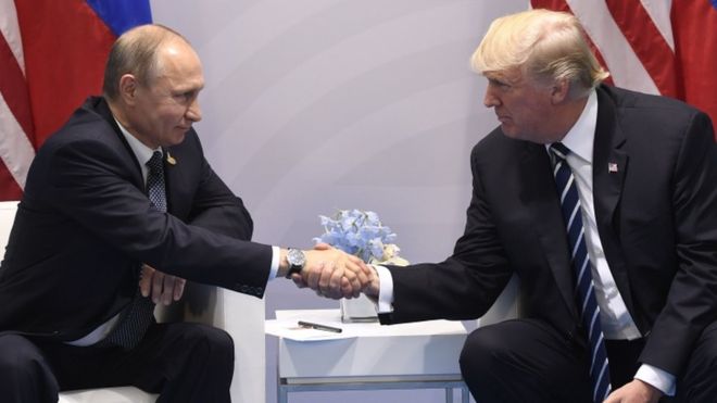 وسائل الاعلام الروسية تتحدث عن انتصار اثر لقاء بوتين وترمب