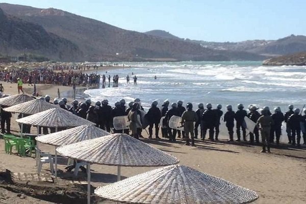 الأمن المغربي يمنع نشطاء من الاحتجاج في شواطئ الحسيمة