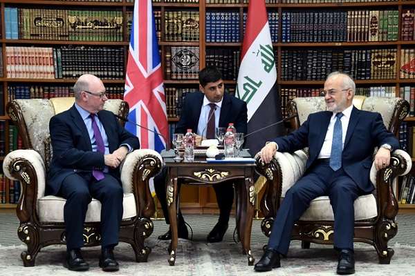 بغداد تدعو لندن لدعمها لانهاء الإرهاب وإعمار المناطق المحررة
