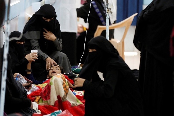 وباء الكوليرا يتفشى في اليمن