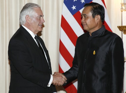 تيلرسون في تايلاند لتحسين علاقة واشنطن بأقدم حلفائها الآسيويين