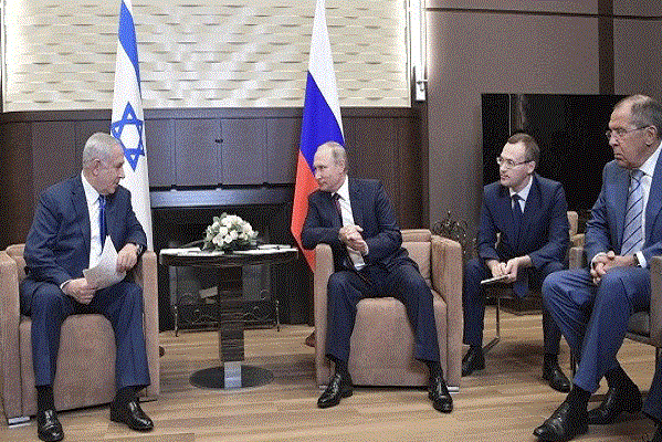 بوتين خلال لقائه مع نتانياهو الاربعاء