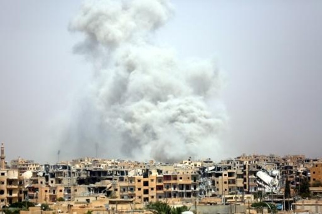 مقتل 42 مدنيًا في قصف للتحالف الدولي على الرقة